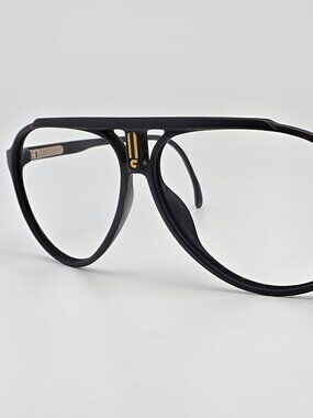 Carrera 5480 90 Matte Black Gold Aviator Sunglasses Frame w/ Flexhinge 59-11-135
